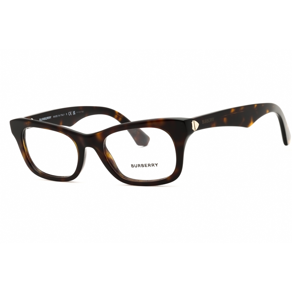 Nwt Burberry 0be2422 Dark Havana Rectangle 50mm Eyeglasses